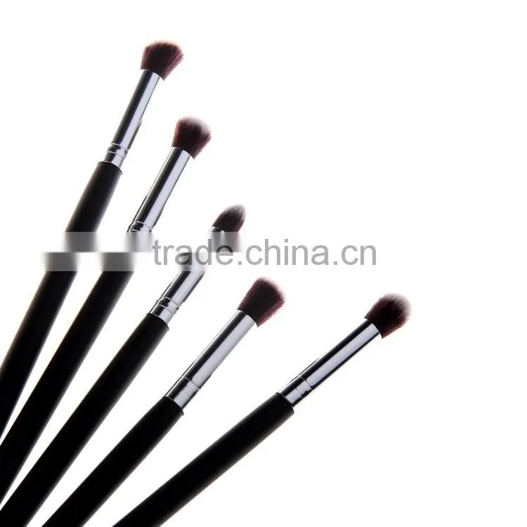 10 pcs silver Black Synthetic Kabuki Makeup Brush Set Cosmetics Foundation blending blush makeup tool