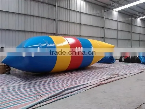 Inflatable human catapult / water jumping blob inflatable manufacturer