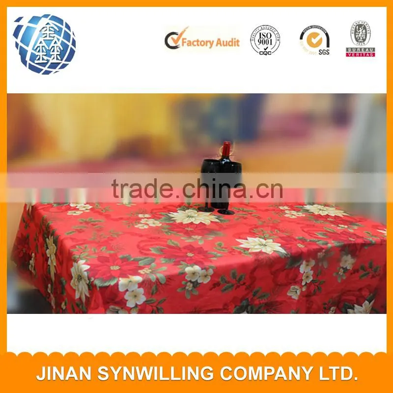 100% polyester banquet chair cover for wedding party round polyester tablecloth table cover table linen