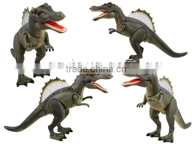 50CM Large flashing walking spinosaurus rc plastic dinosaur toy