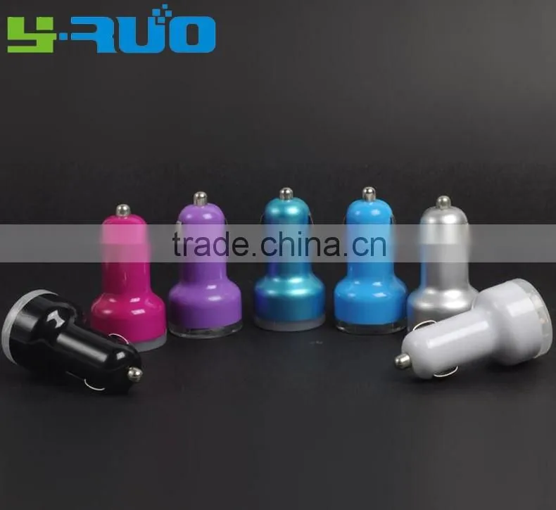 cheapest china mobile phone 5v 2.1A dual usb ports mini car charger for iphone 6s, tablet pc