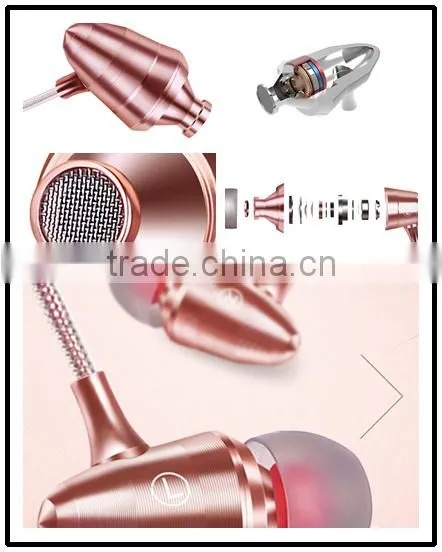 2016 lastest oem metal earphone with mic for iphone