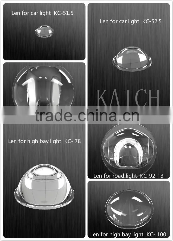 120 degree high bay light optical lens , glass meterial lens