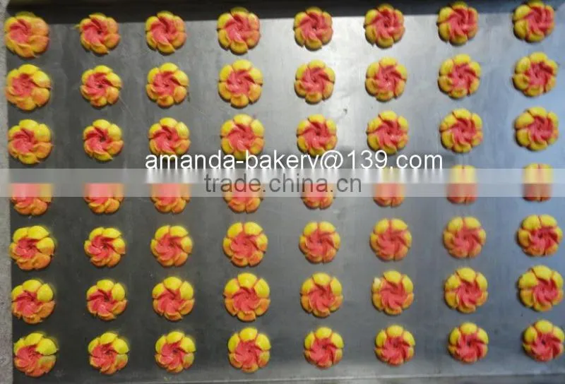industrial cookie depositor machine tripple color cookie machine