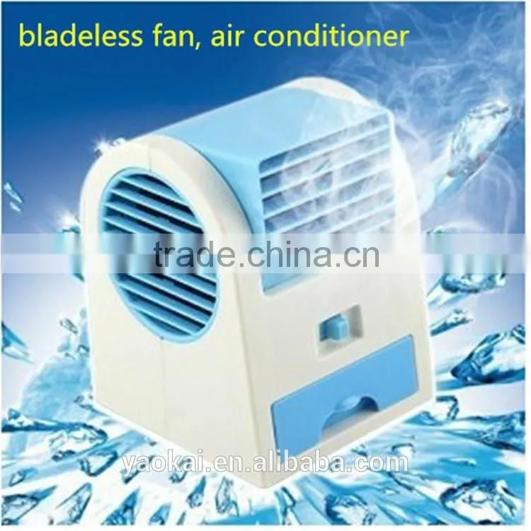 2016 NEW Hot Portable USB Mini Small Fan Cooling Desktop USB battery two way power Air Conditioner Bladeless fan