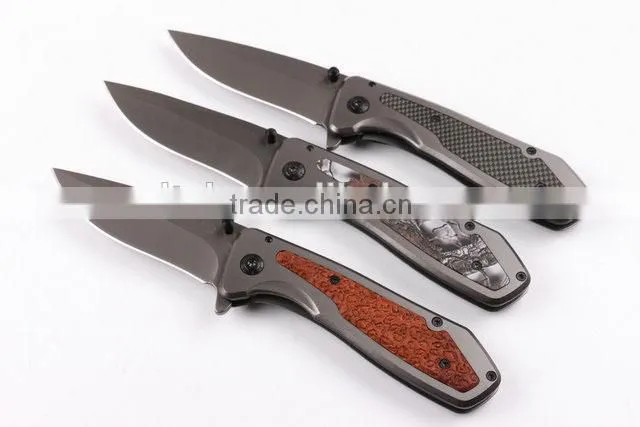 OEM 440 blade pocket knife with Titanium surface