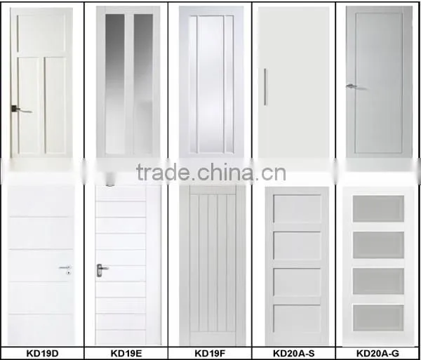 white interior wooden door