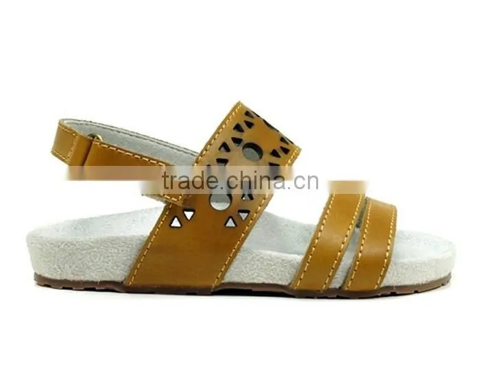 2016 Designer Arabic Traditional Leather Slide Sandals for Children