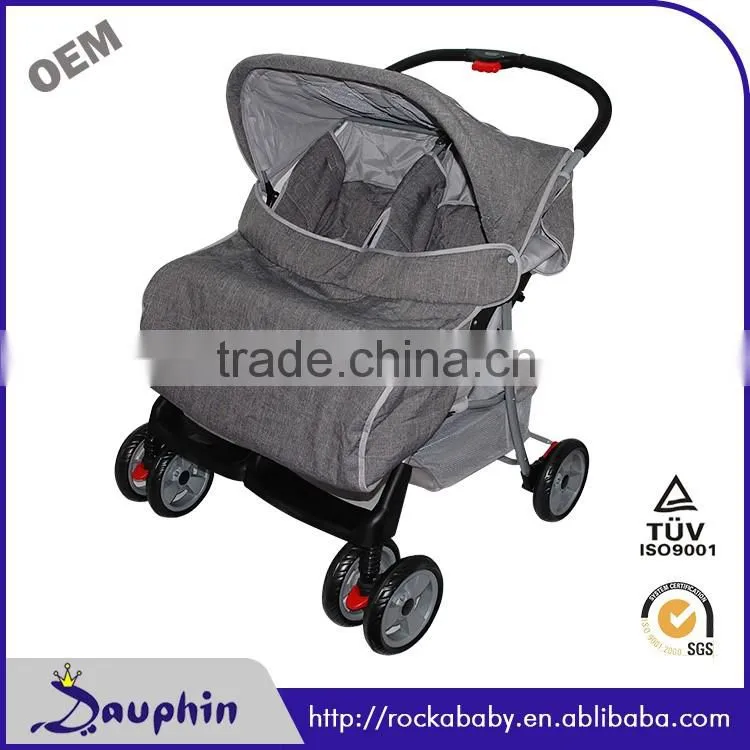 2016 new style baby pram baby twin stroller