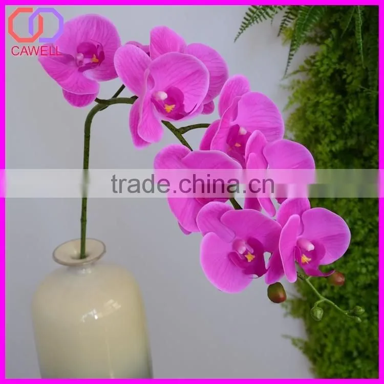 real touch nice wedding silk purple artificial phalaenopsis
