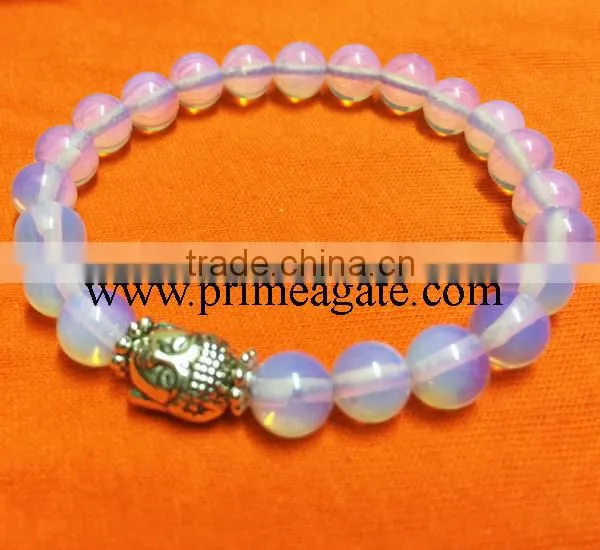 Opalite Buddha Bracelet for sale | Healing Crystals INDIA