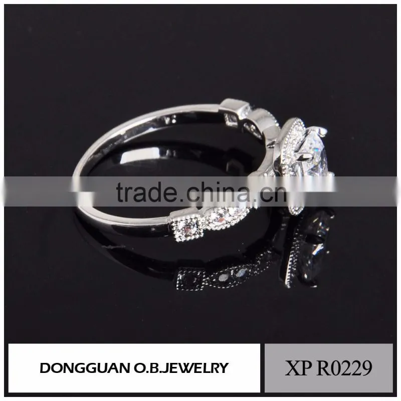 Multicolor gold new model wedding ring /handmade white gold ring designs jewelry