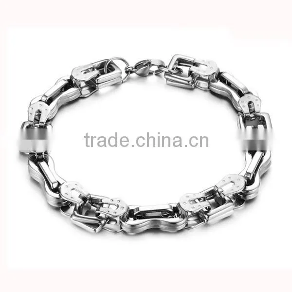 Cheap Wholesale Make Your Own Fashion Men's Stainless Steel Bracelet For Couples