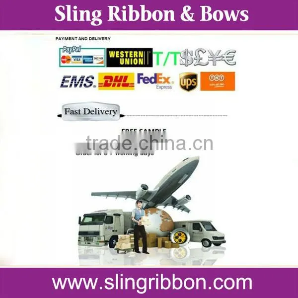 2014 Custom Gold Foil Printing Ribbon Wholesale