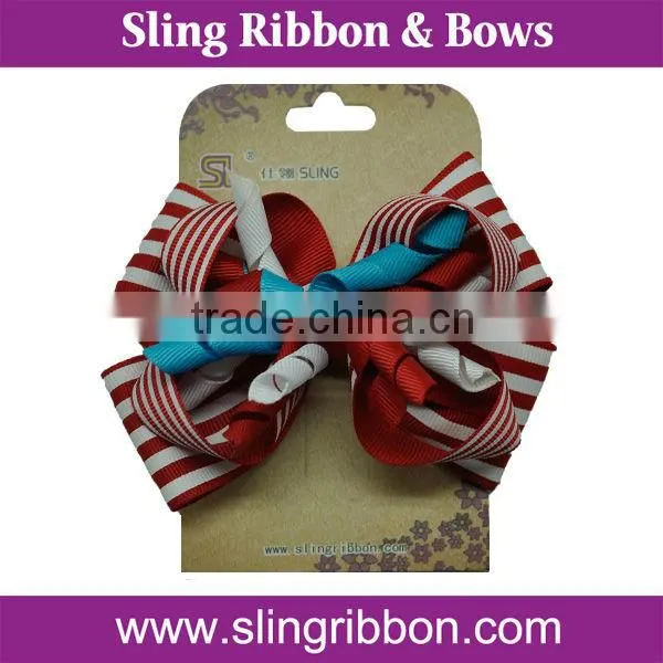 Curly Ribbon Hair Bows For Children