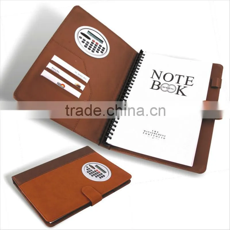 27.2x20.6cm With Pocket & Calculator PU Agenda/Note book.