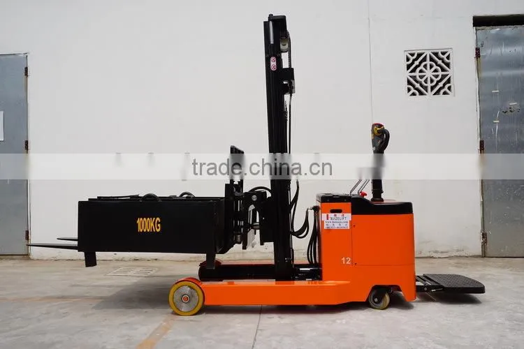 1.2 Tons Powered Electric Truck Forklift Full Electric Reach Stacker