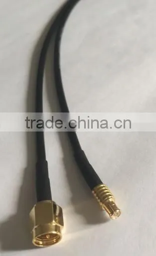 RG174 RF coaxial cable assembly SMA male to MCX male connector