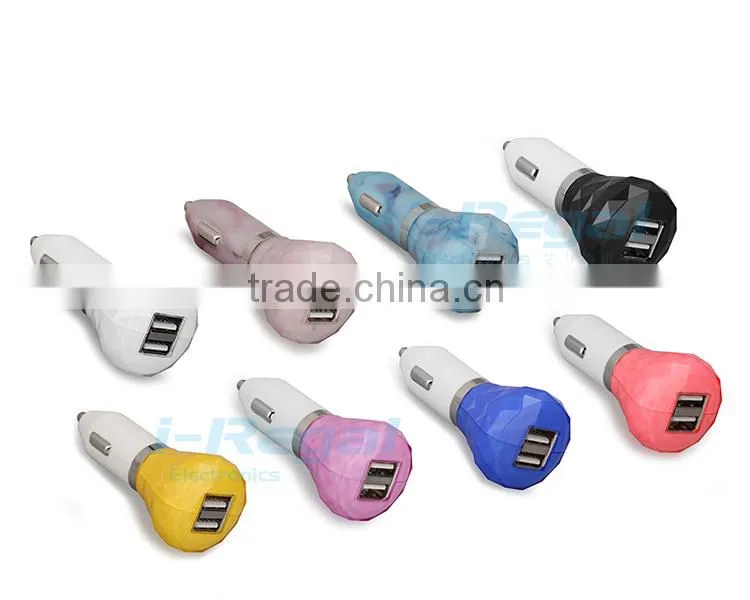 2015 hot selling 5V 2.1A dual usb car charger