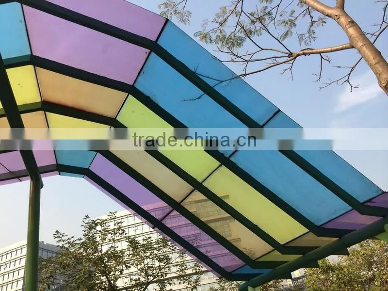 UV-protection 100% virgin resin polycarbonate hollow sheet