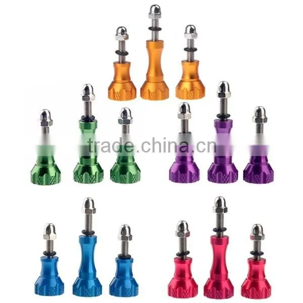 CNC Aluminum Adjustable Screw Thumb Knob Screw for Gopros Hero3+/3/2/1