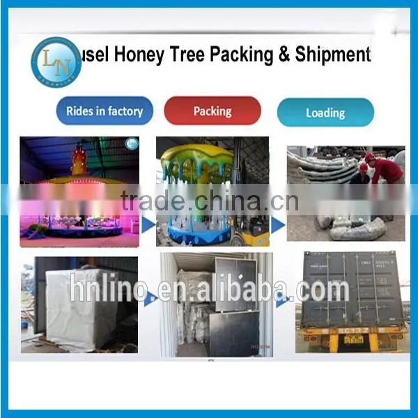 New products!!! playground games amusement park merry go round kids carousel ride honey tree