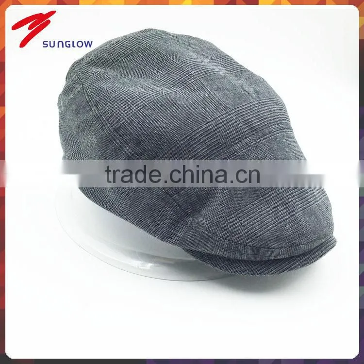Custom design fitted men's ivy cap