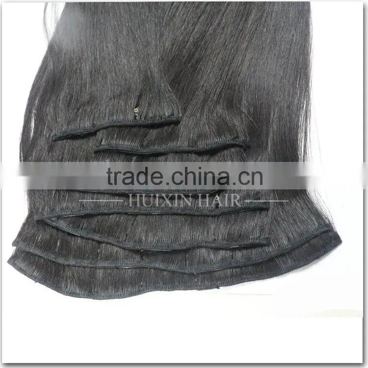2016 New Products Own Brand HUIXIN Direct Factory Best Price Clip In Eurasian Hair Extensions