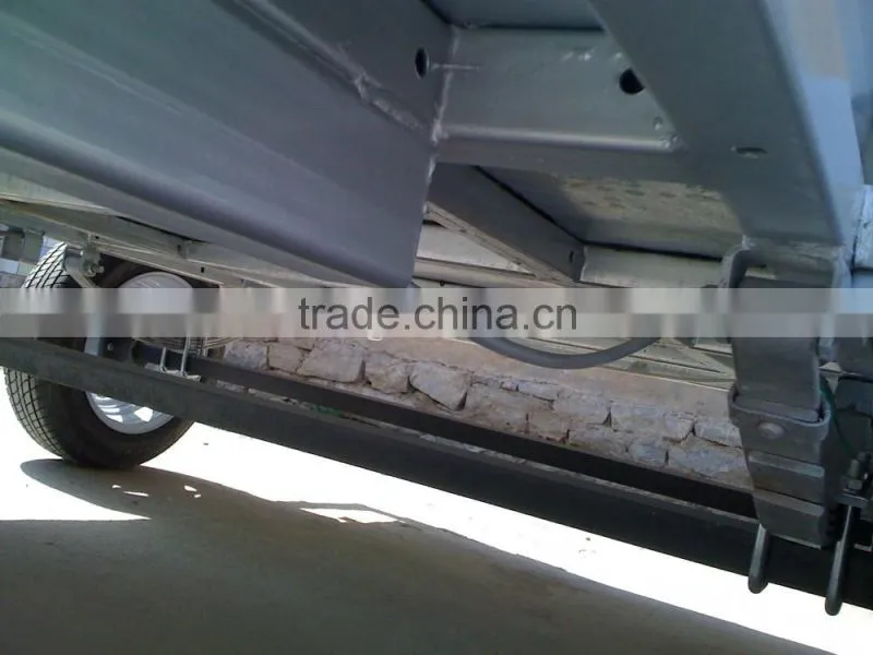6x4 single axle box trailer