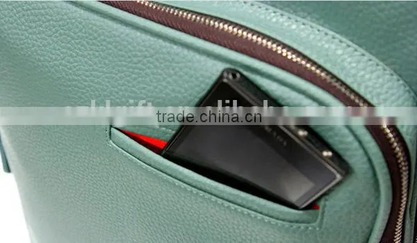 Simple design vintage leather backpack for Promotion