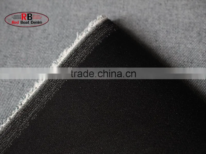 Factory Stock Lot 11oz Black 72%Cotton Denim Fabric