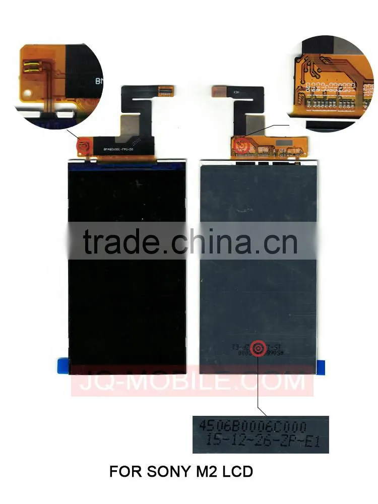 High quality no dead pixel mobile phone lcd screen display for Sony M2