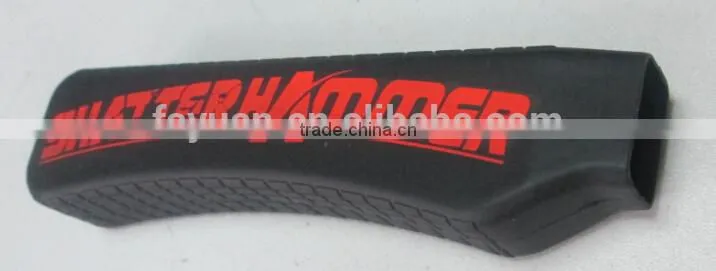 Vulcanized Wheelbarrow Handle Grips / Industrial Product Molded Hand Grips / Silicone Rubber Hand Grip