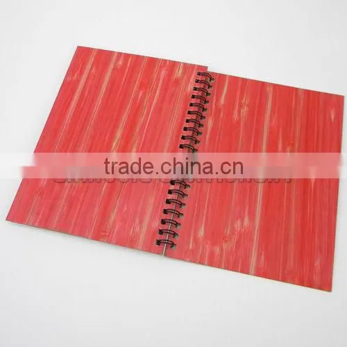 Customized wooden cover notebook