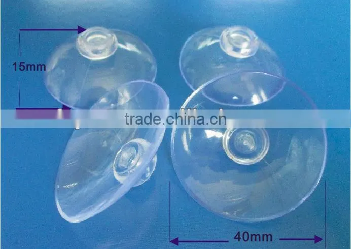 47 58mm vacuum drawing strong super market silicone rubber suction cup Plastic Suction Wall Robe Hook Hangers