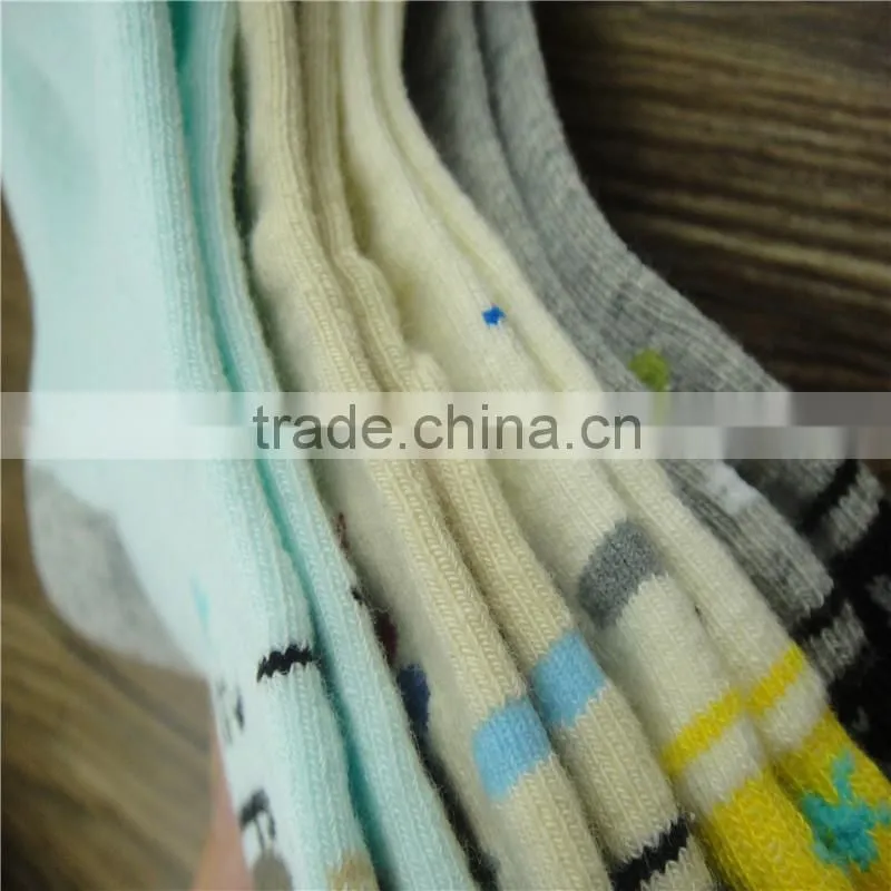 high quality cute design cotton baby girl tube baby socks