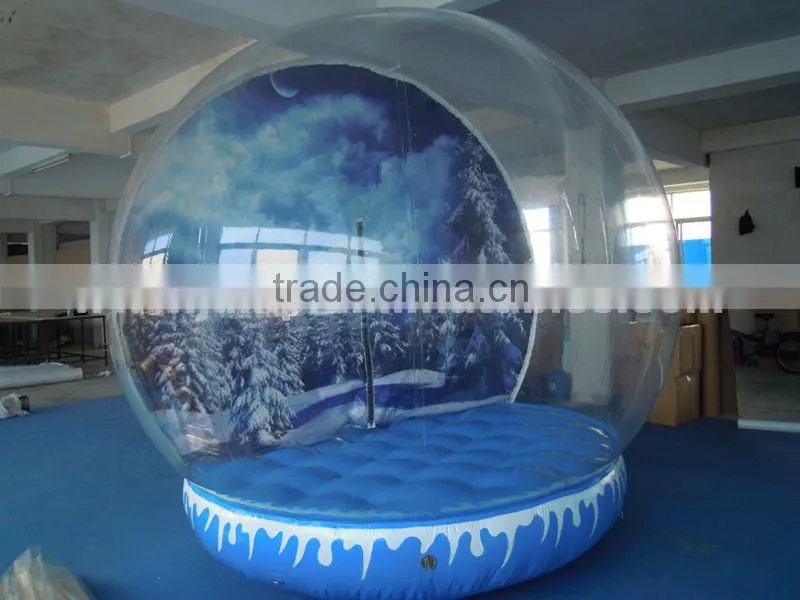 Transparent PVC Inflatable Snow Balloon/Inflatable PVC Globe for advertising show