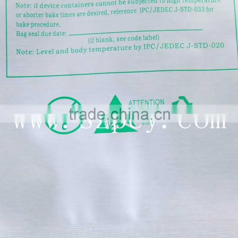 silver aluminum moisture barrier antistatic bags