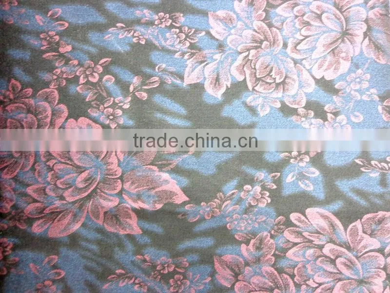HIgh Stretch Elastane Denim Cloth Customized Printing Pattern By Yard
