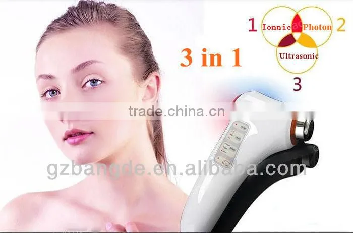 3 in 1 lonic Photon Ultrasonic Multifunctional Handheld Face Lift Beauty Machine BD-CS005