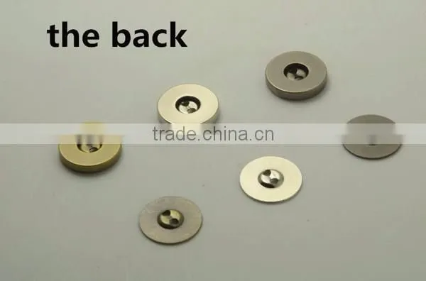 Custom sewing metal buttons magnetic material for shirts 18 mm diameter and 3 mm thickness