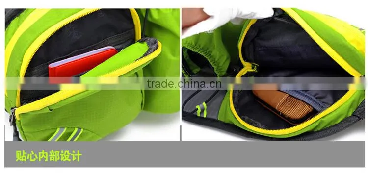 2015 hot sale sport run waist tool bag with bottle holder