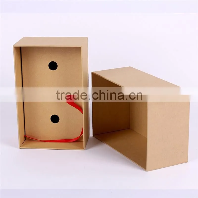 Hot sale high-end handmade rectangle kraft gift box for electronics