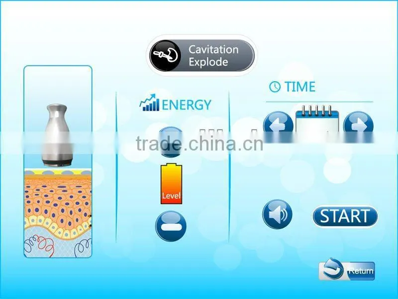 Stand Body Shaping Cavitation/Vacuum/RF Spa Slimming Equipment