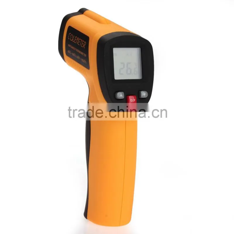 COLEMETER Non Contact Laser Infrared IR Digital LCD Thermometer Temperature Tester C F