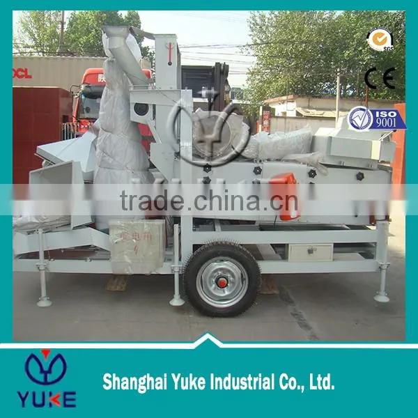 7.5 tph Mobile type wheat seed cleaning machine
