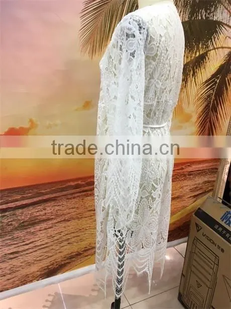 2016 New Style Crochet Cutout Lady's Beach Cover Up