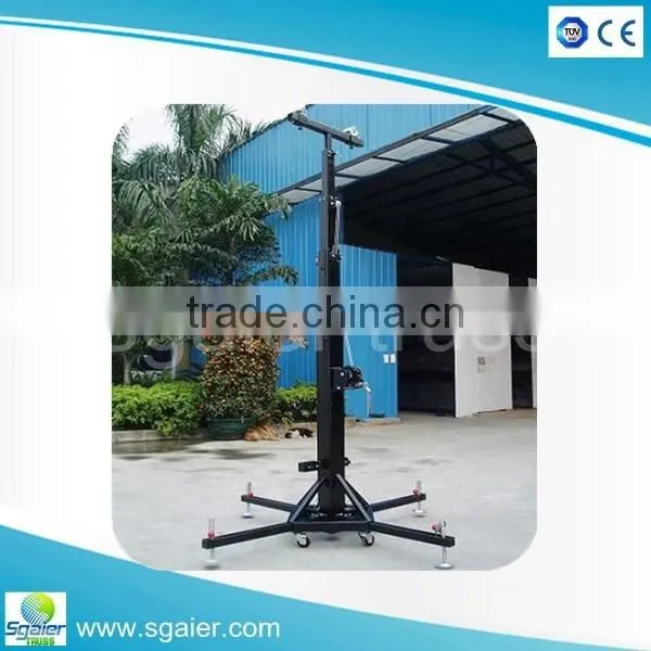 Sgaier 2016 heavy duty 2m~6m line array lifting crank stand tower wholesale