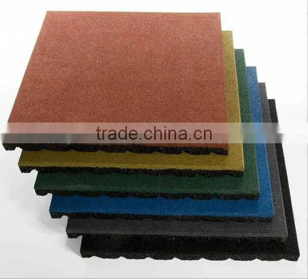 45mm Outdoor Walkway Wear-resistance Playground Surface Rubber Tile for Children