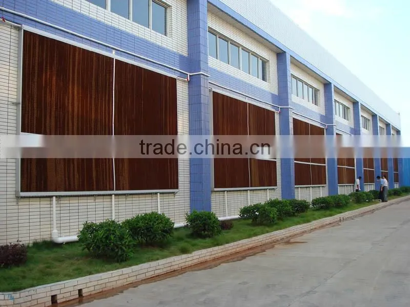 Poultry cooling pad with exhaust fan/ventilation equipment